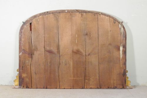 VICTORIAN GILT LARGE ARCH TOP OVERMANTLE MIRROR - ADDITIONAL PHOTO 8