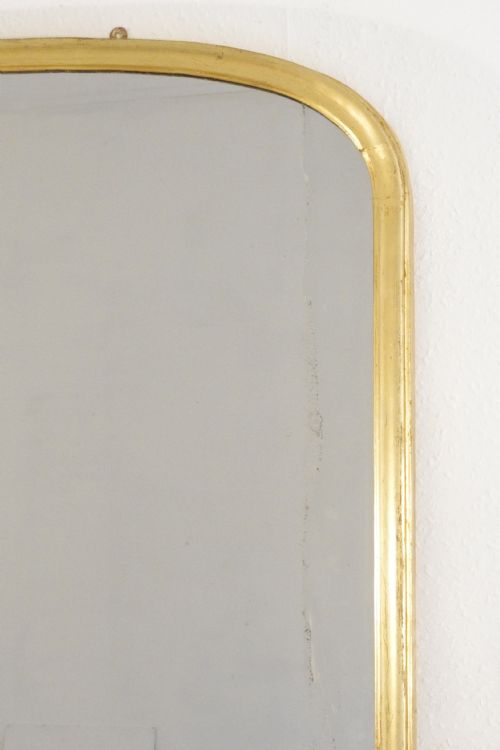 VICTORIAN GILT LARGE ARCH TOP OVERMANTLE MIRROR - ADDITIONAL PHOTO 3