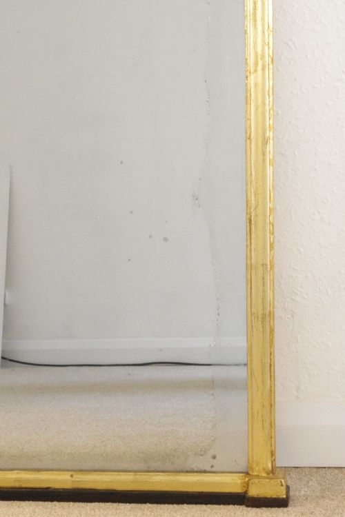 VICTORIAN GILT LARGE ARCH TOP OVERMANTLE MIRROR - ADDITIONAL PHOTO 7