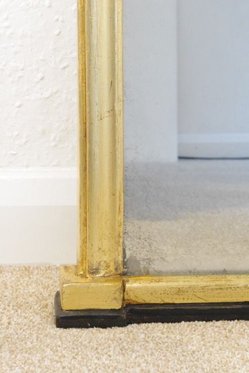 VICTORIAN GILT LARGE ARCH TOP OVERMANTLE MIRROR - ADDITIONAL PHOTO 8
