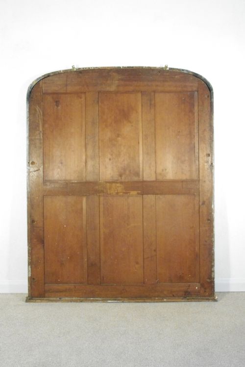 VICTORIAN GILT LARGE ARCH TOP OVERMANTLE MIRROR - ADDITIONAL PHOTO 9