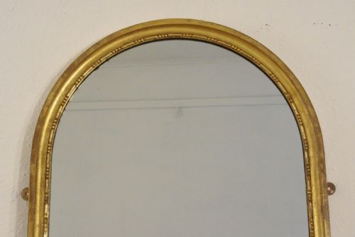 GILT ARCH TOP MIRROR - ADDITIONAL PHOTO 1