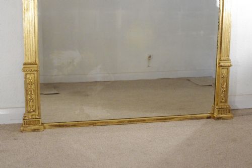 VICTORIAN GILT NEOCLASSICAL LARGE OVERMANTLE MIRROR - ADDITIONAL PHOTO 8