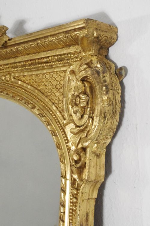 VICTORIAN GILT LARGE OVERMANTLE MIRROR - ADDITIONAL PHOTO 7