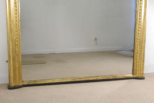 VICTORIAN GILT LARGE OVERMANTLE MIRROR - ADDITIONAL PHOTO 9