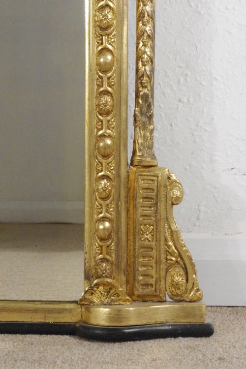 VICTORIAN GILT LARGE OVERMANTLE MIRROR - ADDITIONAL PHOTO 9