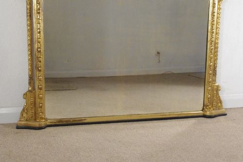 VICTORIAN GILT LARGE OVERMANTLE MIRROR - ADDITIONAL PHOTO 10