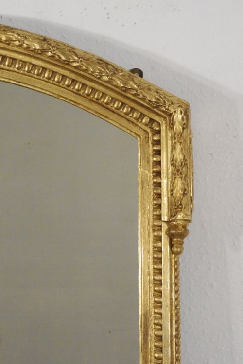 VICTORIAN GILT LARGE OVERMANTLE MIRROR - ADDITIONAL PHOTO 4