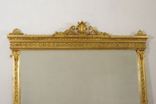 VICTORIAN GILT OVERMANTLE MIRROR - ADDITIONAL PHOTO 1