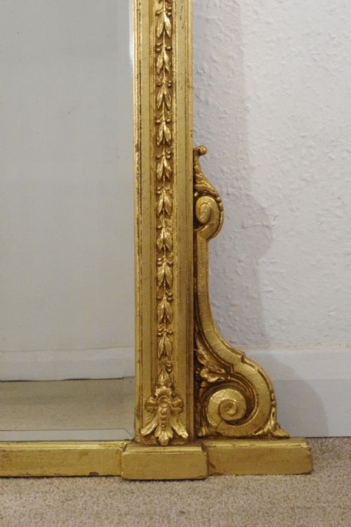 VICTORIAN GILT OVERMANTLE MIRROR - ADDITIONAL PHOTO 6
