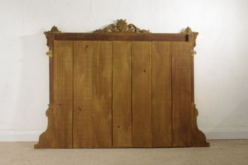 VICTORIAN GILT OVERMANTLE MIRROR - ADDITIONAL PHOTO 8