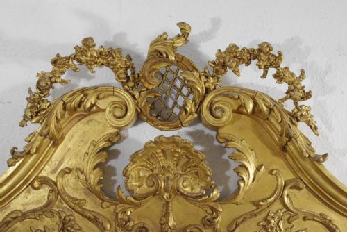VICTORIAN GILT LARGE OVERMANTLE MIRROR WITH BRACKETS - ADDITIONAL PHOTO 10