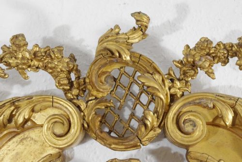 VICTORIAN GILT LARGE OVERMANTLE MIRROR WITH BRACKETS - ADDITIONAL PHOTO 11