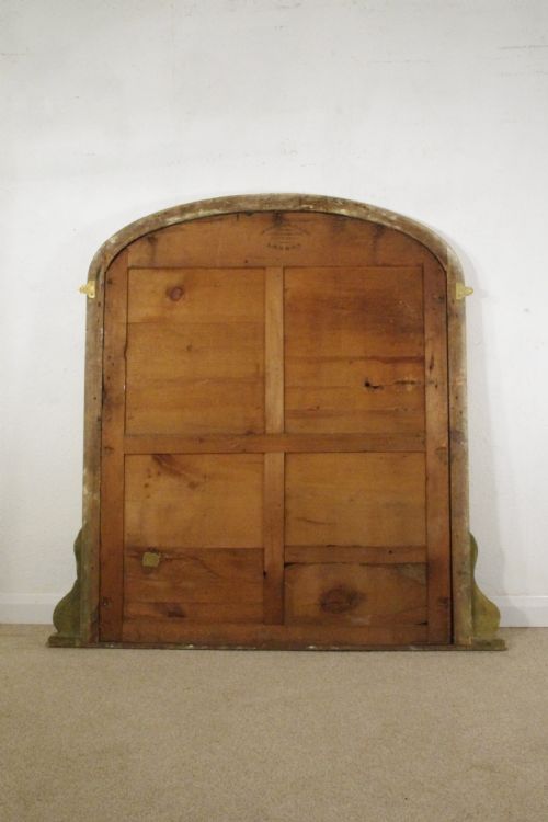 VICTORIAN GILT ARCH TOP OVERMANTLE MIRROR - ADDITIONAL PHOTO 8