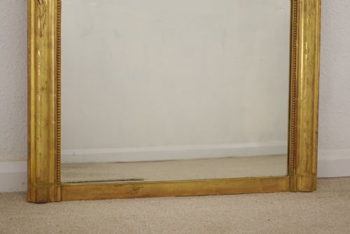19TH CENTURY FRENCH LOUIS PHILLIPE STYLE GILT OVERMANTLE MIRROR - ADDITIONAL PHOTO 10