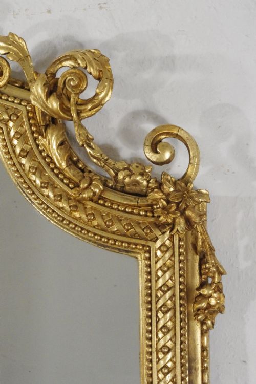 VICTORIAN GILT LARGE OVERMANTLE MIRROR - ADDITIONAL PHOTO 6