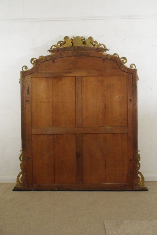 VICTORIAN GILT LARGE OVERMANTLE MIRROR - ADDITIONAL PHOTO 11