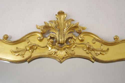 VICTORIAN GILT WOOD LARGE OVERMANTLE MIRROR - ADDITIONAL PHOTO 3
