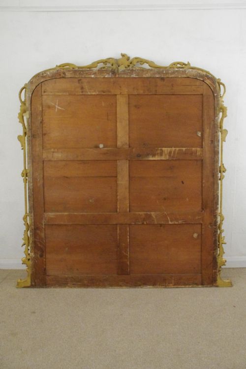 VICTORIAN GILT LARGE OVERMANTLE MIRROR - ADDITIONAL PHOTO 13
