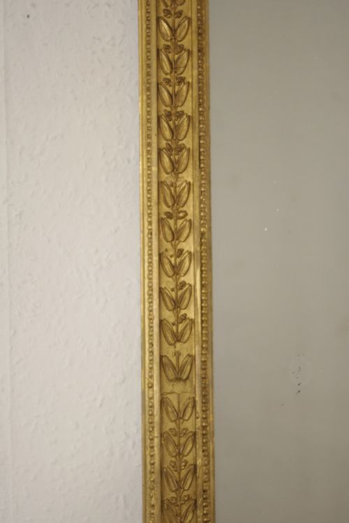 VICTORIAN GILT LARGE ADAM STYLE OVERMANTLE MIRROR - ADDITIONAL PHOTO 6