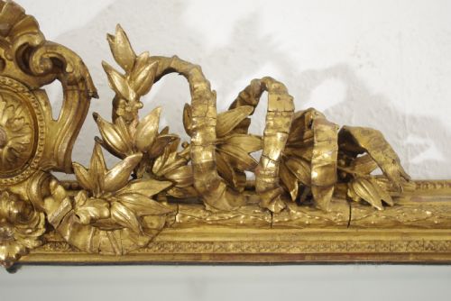 VICTORIAN GILT LARGE OVERMANTLE MIRROR - ADDITIONAL PHOTO 3