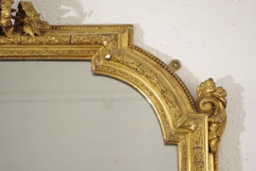 VICTORIAN GILT LARGE OVERMANTLE MIRROR - ADDITIONAL PHOTO 5