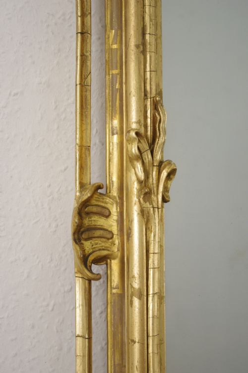 19TH CENTURY ENGLISH GILT ROCOCO STYLE LARGE OVERMANTLE MIRROR - ADDITIONAL PHOTO 7