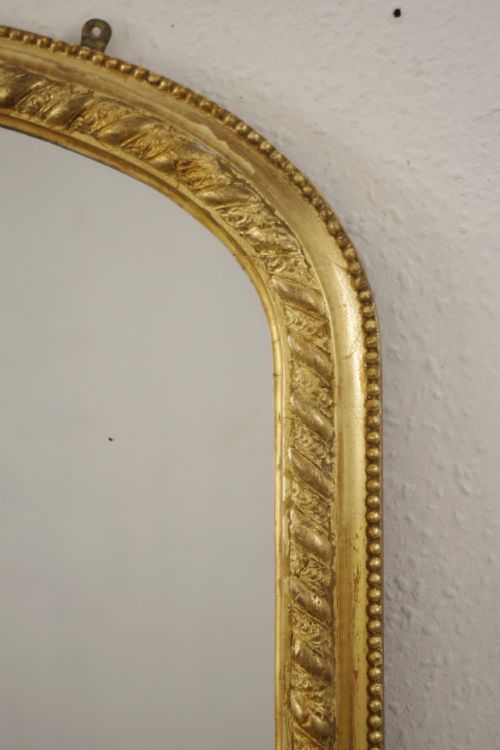 VICTORIAN GILT ARCH TOP OVERMANTLE MIRROR - ADDITIONAL PHOTO 6