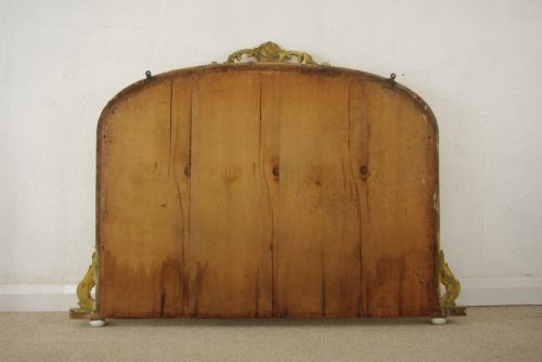 VICTORIAN GILT ARCH TOP OVERMANTLE MIRROR - ADDITIONAL PHOTO 9