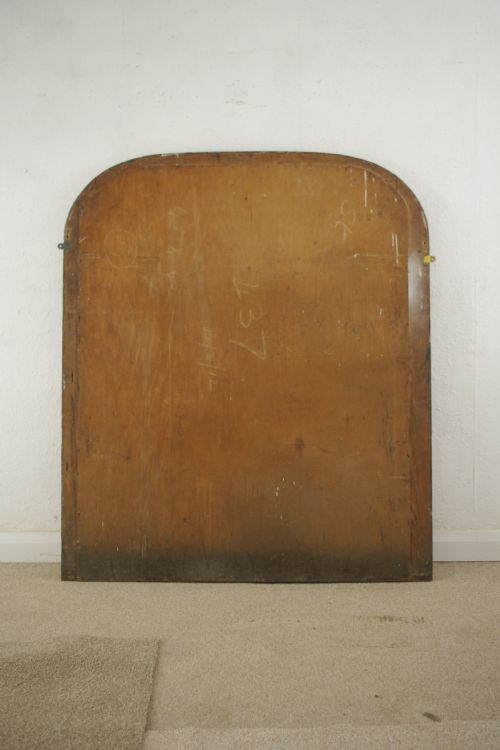 VICTORIAN WALNUT AND GILT ARCH TOP OVERMANTLE MIRROR - ADDITIONAL PHOTO 8