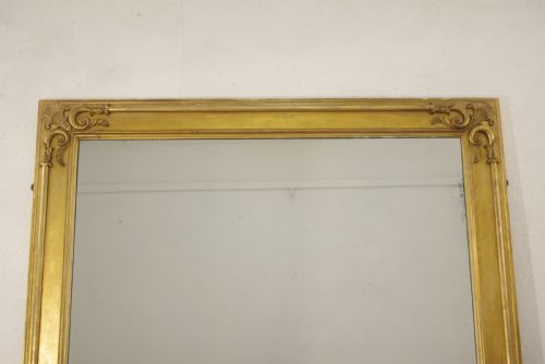 VICTORIAN GILT LARGE OVERMANTLE MIRROR - ADDITIONAL PHOTO 1