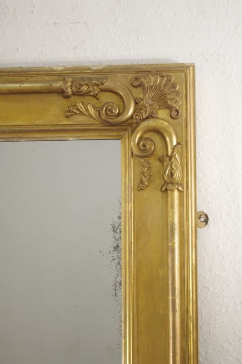 VICTORIAN GILT LARGE OVERMANTLE MIRROR - ADDITIONAL PHOTO 3