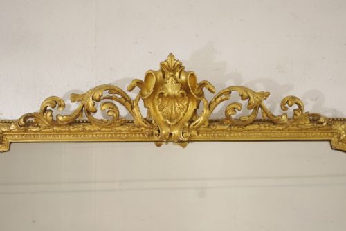 VICTORIAN GILT OVERMANTLE MIRROR - ADDITIONAL PHOTO 2