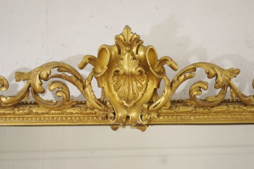 VICTORIAN GILT OVERMANTLE MIRROR - ADDITIONAL PHOTO 3