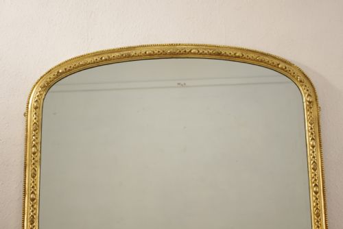 VICTORIAN GILT ARCH TOP OVERMANTLE MIRROR - ADDITIONAL PHOTO 1