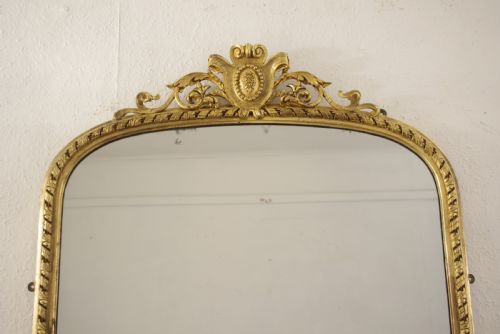 VICTORIAN GILT ARCH TOP PIER MIRROR - ADDITIONAL PHOTO 1