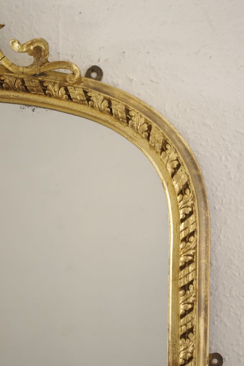 VICTORIAN GILT ARCH TOP PIER MIRROR - ADDITIONAL PHOTO 4