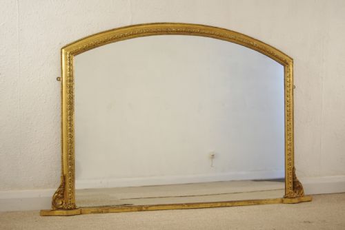 VICTORIAN GILT OVERMANTLE MIRROR - ADDITIONAL PHOTO 1