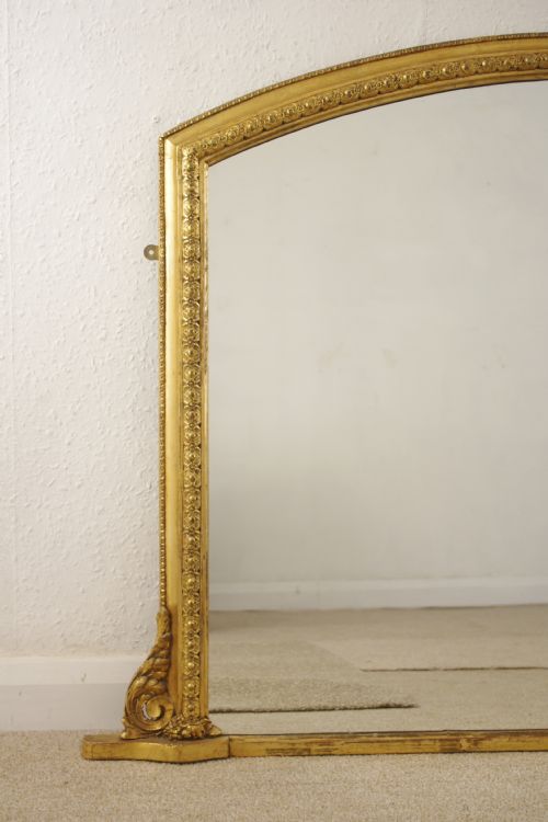 VICTORIAN GILT OVERMANTLE MIRROR - ADDITIONAL PHOTO 2
