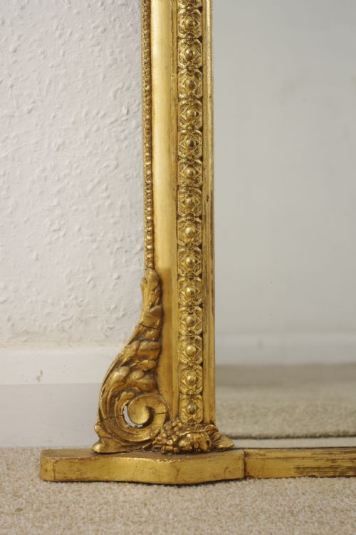 VICTORIAN GILT OVERMANTLE MIRROR - ADDITIONAL PHOTO 8