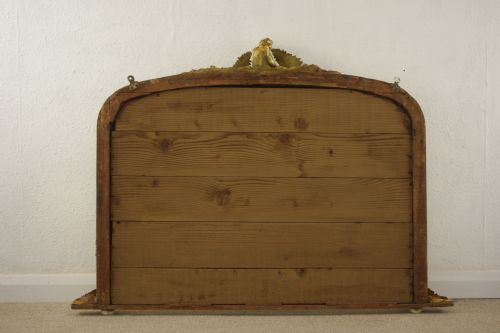 VICTORIAN GILT ARCH TOP OVERMANTLE MIRROR - ADDITIONAL PHOTO 15