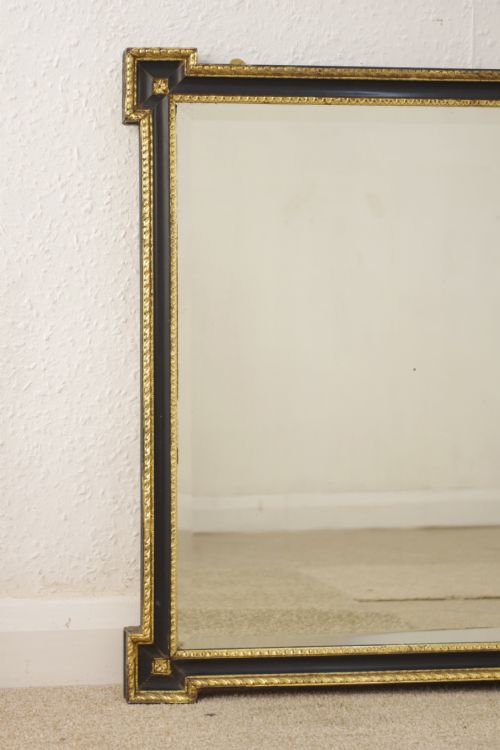 EBONISED AND PARCELGILT OVERMANTLEWALL MIRROR - ADDITIONAL PHOTO 2