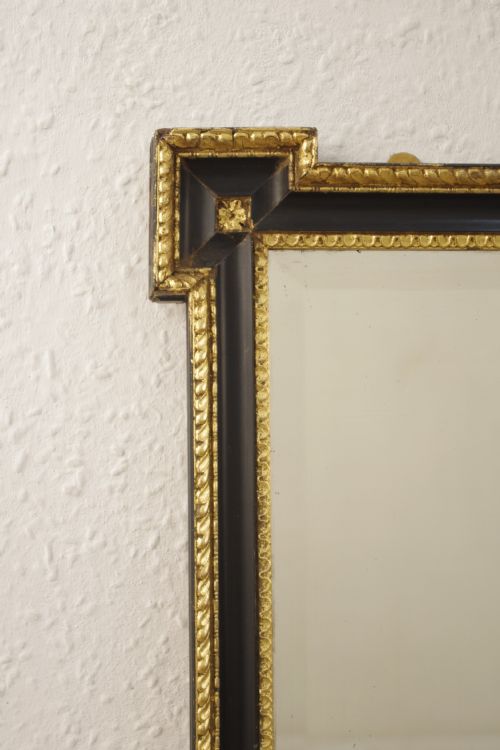 EBONISED AND PARCELGILT OVERMANTLEWALL MIRROR - ADDITIONAL PHOTO 3