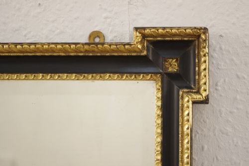 EBONISED AND PARCELGILT OVERMANTLEWALL MIRROR - ADDITIONAL PHOTO 4