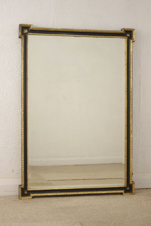 EBONISED AND PARCELGILT OVERMANTLEWALL MIRROR - ADDITIONAL PHOTO 5