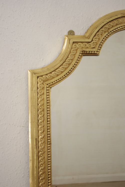 VICTORIAN GILT LARGE OVERMANTLE MIRROR - ADDITIONAL PHOTO 5