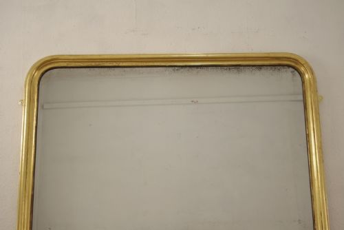VICTORIAN GILT WOOD LARGE OVERMANTLE MIRROR - ADDITIONAL PHOTO 1