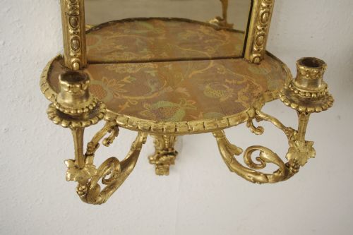 PAIR OF VICTORIAN GILT GIRANDOLES WITH BRACKETS - ADDITIONAL PHOTO 10