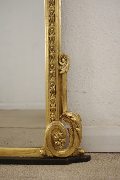 VICTORIAN GILT OVERMANTLE MIRROR - ADDITIONAL PHOTO 6