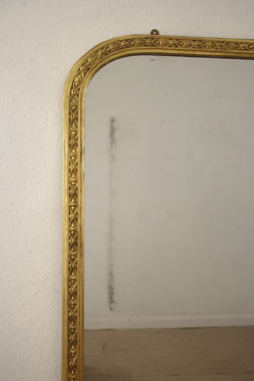 VICTORIAN GILT OVERMANTLE MIRROR - ADDITIONAL PHOTO 7